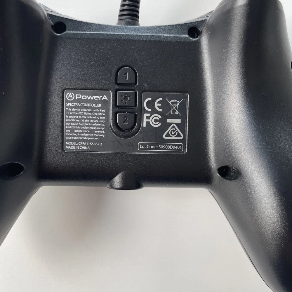 PowerA Xbox One Spectra Wired Controller Model CPFA115536-02 Black